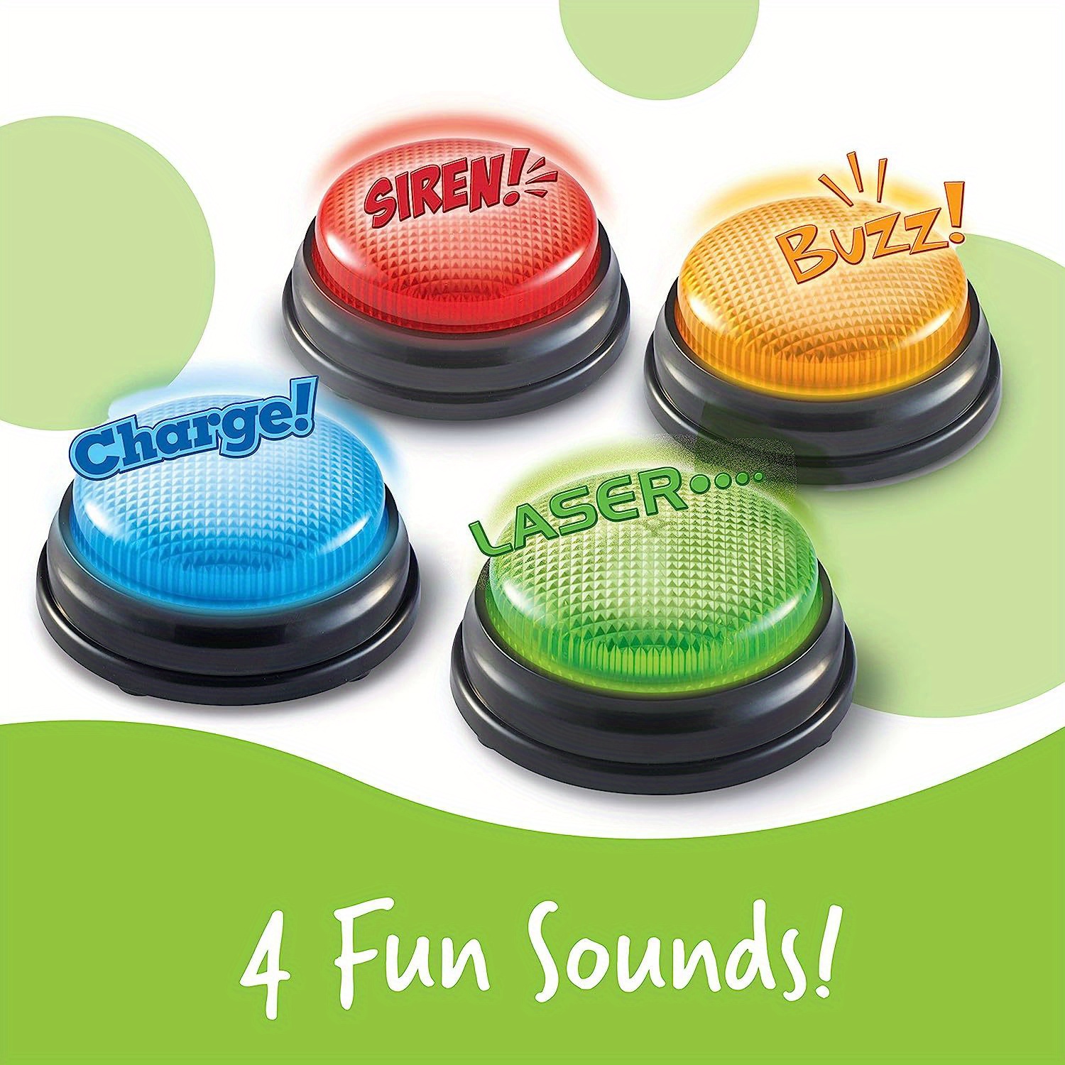 Party Family Games - 4 adet Işık ve Sesler Buzzer