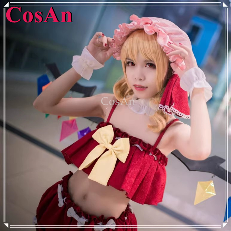 Party Games New - CosAn【Özelleştirilmiş】Oyun Touhou Projesi Flandre Scarlet Cosplay