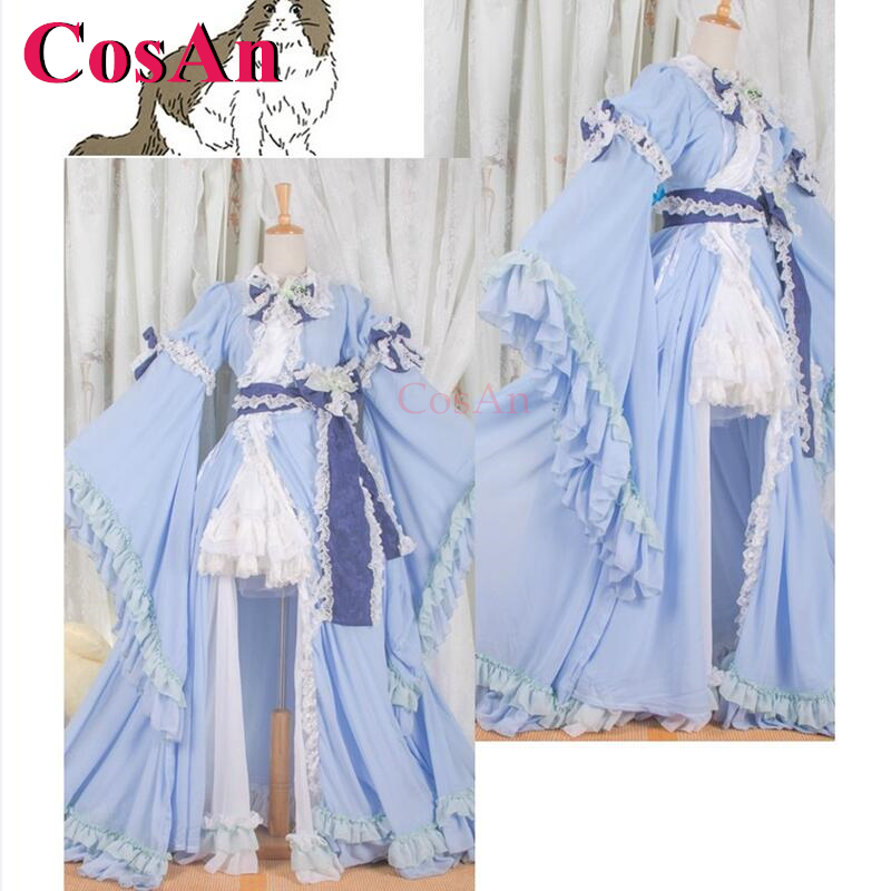 Party Games New - CosAn【Özelleştirilmiş】Oyun Touhou Projesi Saigyouji Yuyuko Cosplay