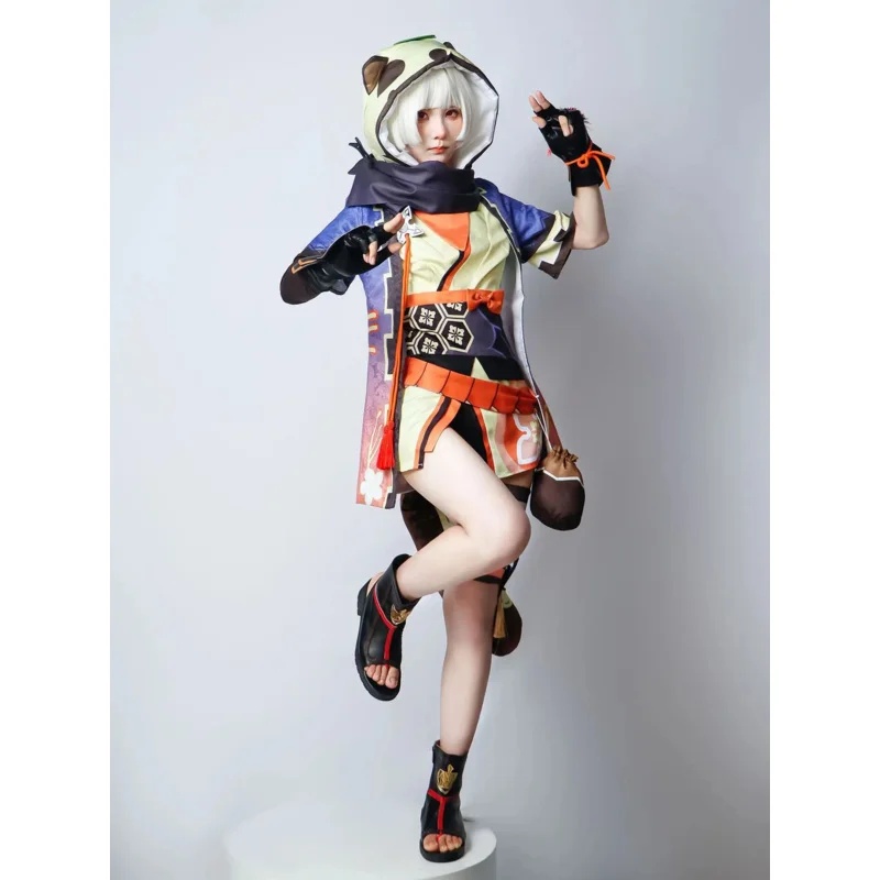Zelda Party Games - Genshin Impact Sayu Cosplay Kostüm Yetişkin
