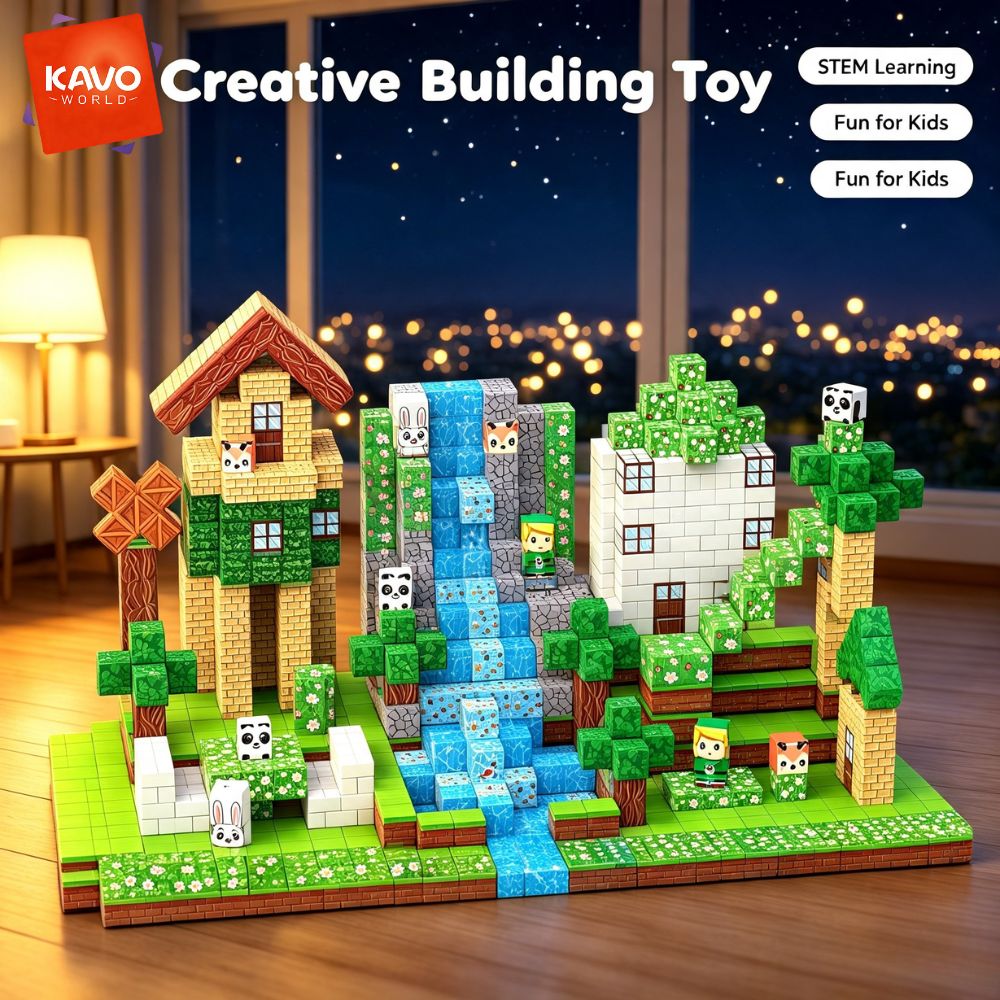 Party Games Easy Kids - KAVOWORLD 150 Parça Manyetik Orman Evi