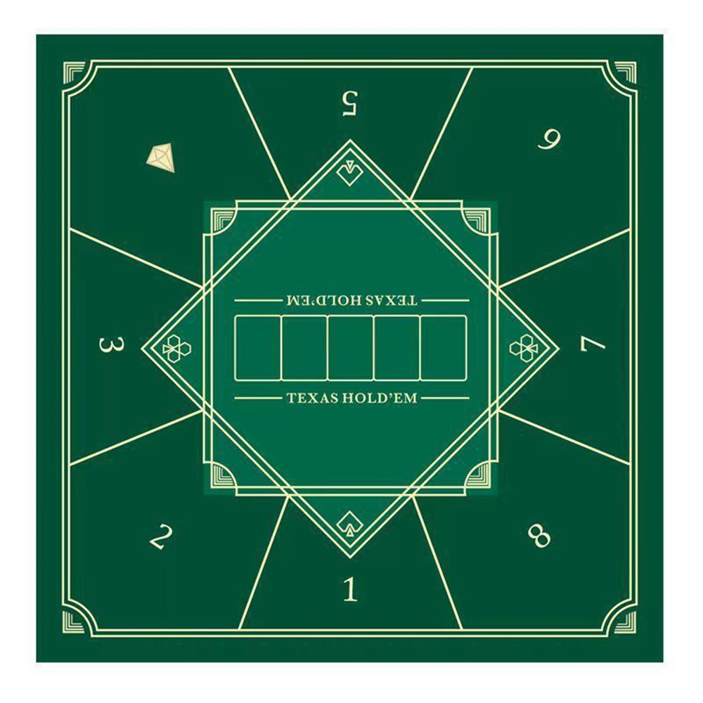 Party Games Board Game - Kalınlaştırılmış Texas Hold'em Poker Matı Su