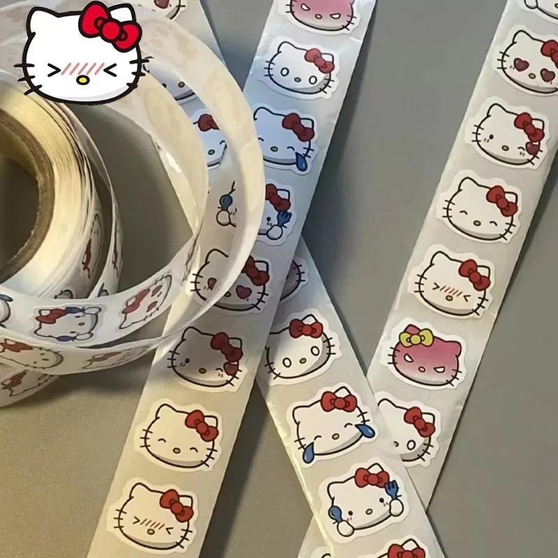 Party Games Baby Shower - 500 adet Hello Kitty Sevimli Çıkartmalar