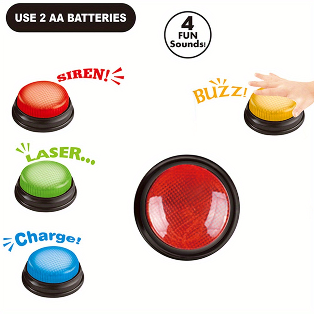 4 adet Işık ve Sesler Buzzer O - Party Family Games incelemesi ve fiyatı
