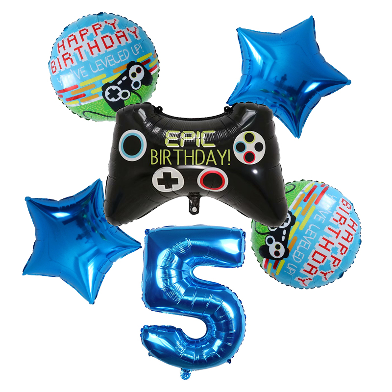 6 adet Gamepad Boy Oyun Folyo  - Party Games Baby Shower incelemesi ve fiyatı