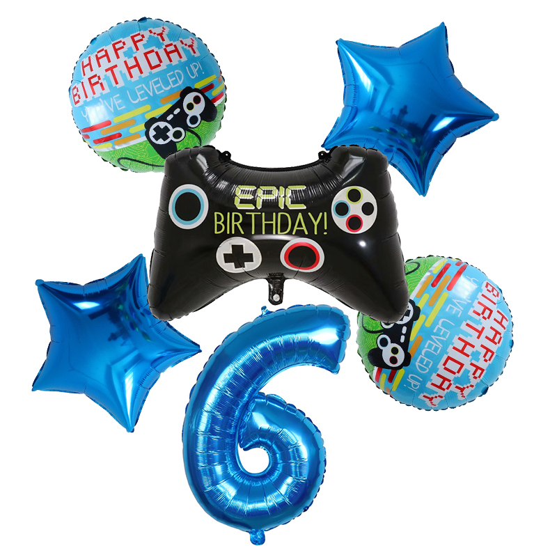 6 adet Gamepad Boy Oyun Folyo  - Party Games Baby Shower incelemesi ve fiyatı