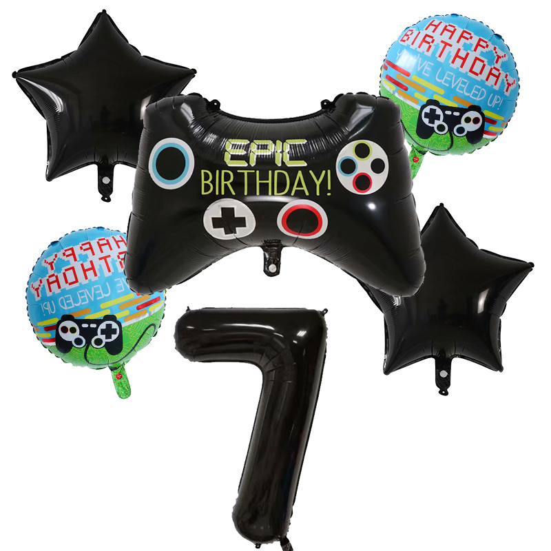 6 adet Gamepad Boy Oyun Folyo  - Party Games Baby Shower incelemesi ve fiyatı