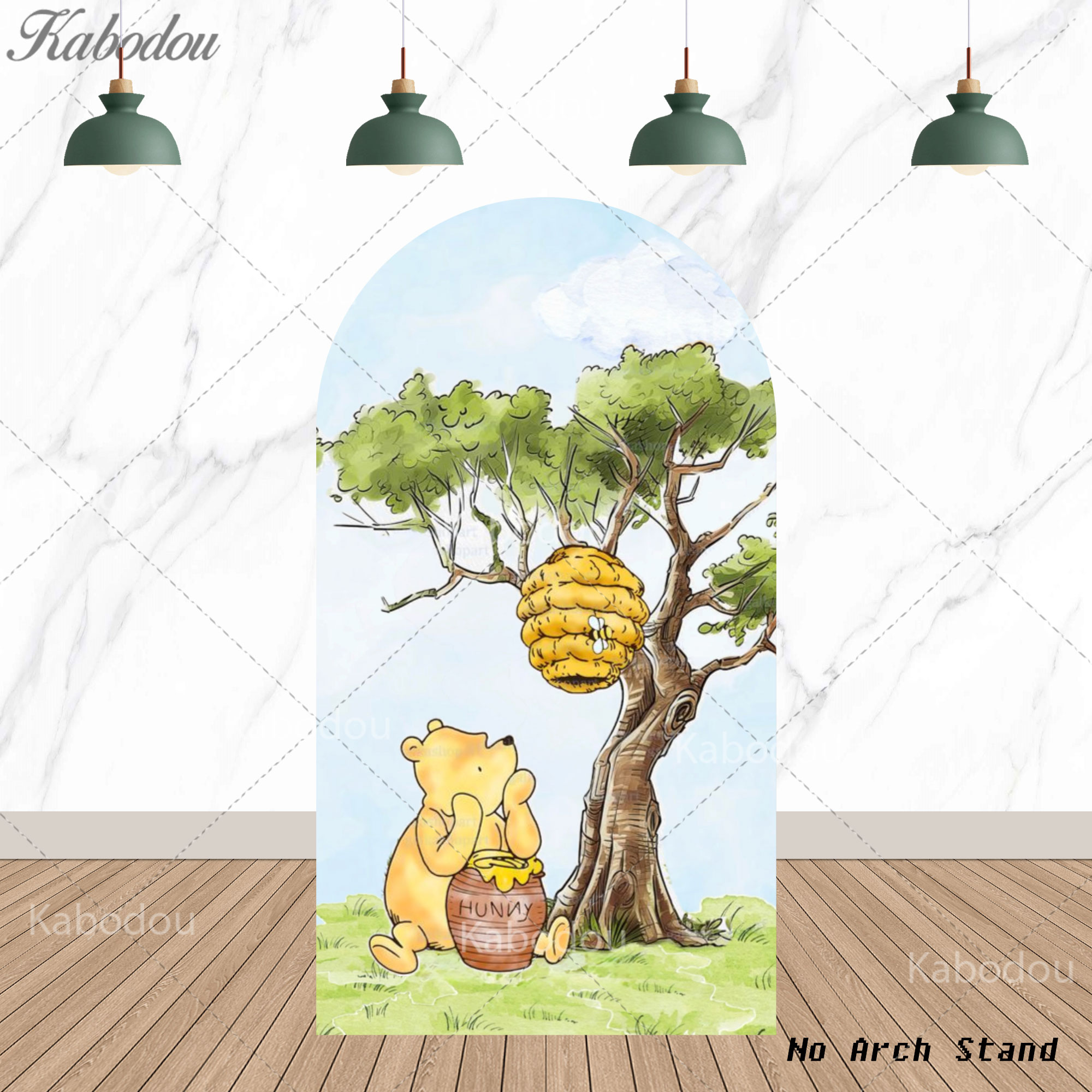 Winnie the Pooh Arch Arka Plan - Party Games Baby Shower incelemesi ve fiyatı